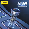 Baseus Particular Digital Display QC+PS Dual Quick Charger Car Charger 65W