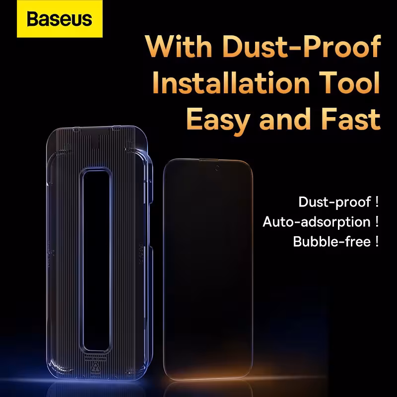 Baseus 0.3mm Crystal HD/Eye-Protection Glass Screen Protector for iPhone 12, iPhone 12 Pro, iPhone 12 Pro Max, iPhone 13, iPhone 13 Pro, iPhone 14, iPhone 13 Pro Max, iPhone 14 Plus, iPhone 14 Pro, iPhone 14 Pro Max Baseus 0.3mm Crystal HD/Eye-Protection Glass Screen Protector for iPhone 12, iPhone 12 Pro, iPhone 12 Pro Max, iPhone 13, iPhone 13 Pro, iPhone 14, iPhone 13 Pro Max, iPhone 14 Plus, iPhone 14 Pro, iPhone 14 Pro Max - Image 3