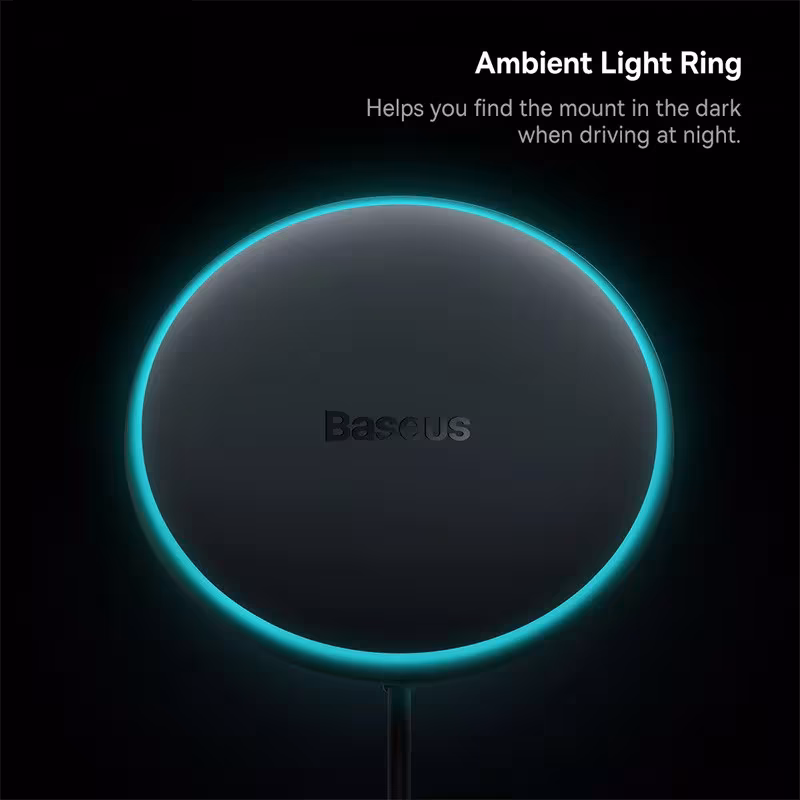 Baseus CW01 Magnetic Wireless Charging Car Mount 15W Fast Charger for iPhone 12-16 Series Baseus CW01 Magnetic Wireless Charging Car Mount 15W Fast Charger for iPhone 12-16 Series - Image 2