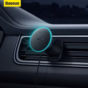 Baseus CW01 Magnetic Wireless Charging Car Mount 15W Fast Charger for iPhone 12-16 Series