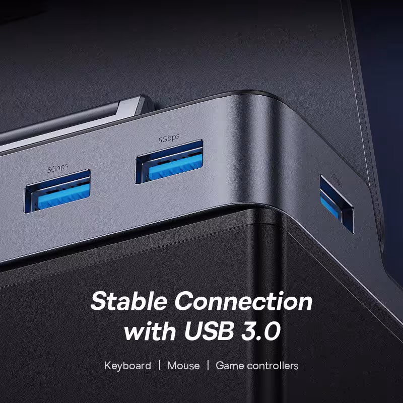 Baseus GamerX Series 6-Port USB C Hub 4K@60Hz HDMI 100W PD Gigabit Ethernet Baseus GamerX Series 6-Port USB C Hub 4K@60Hz HDMI 100W PD Gigabit Ethernet - Image 3