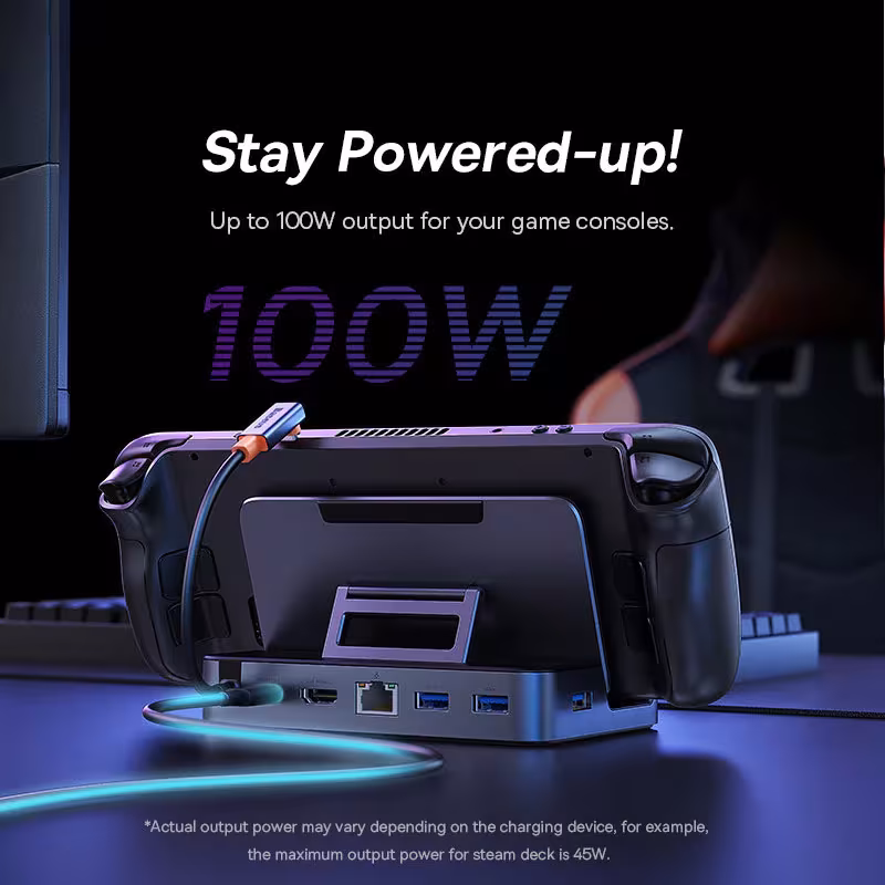 Baseus GamerX Series 6-Port USB C Hub 4K@60Hz HDMI 100W PD Gigabit Ethernet Baseus GamerX Series 6-Port USB C Hub 4K@60Hz HDMI 100W PD Gigabit Ethernet - Image 2