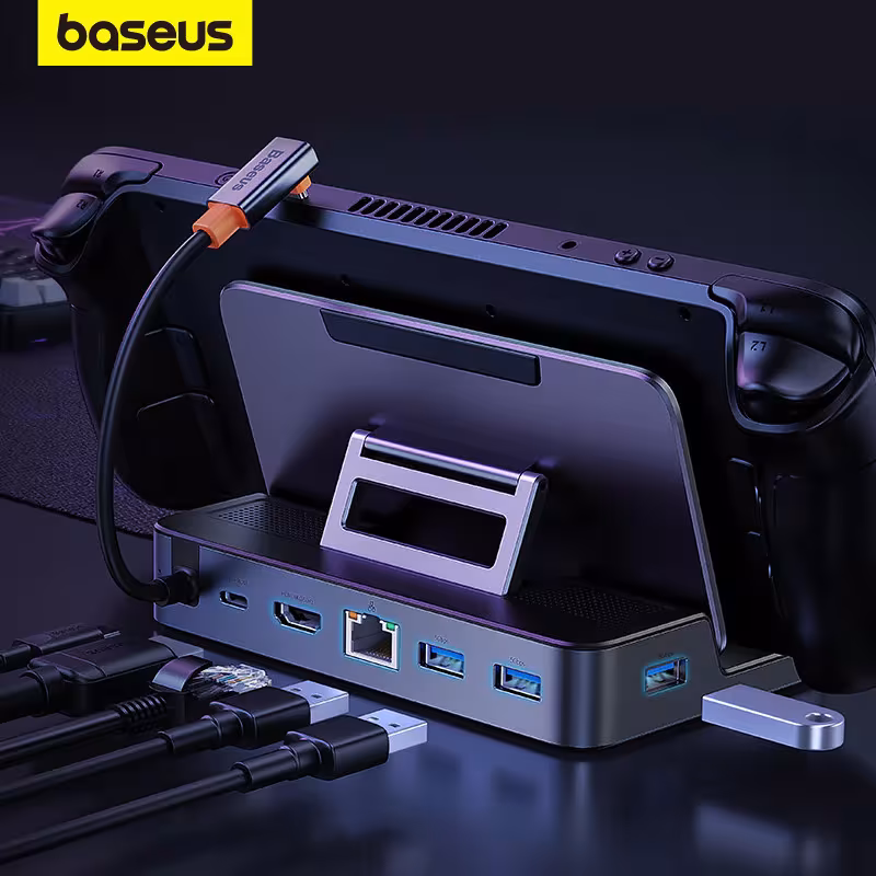 Baseus GamerX Series 6-Port USB C Hub 4K@60Hz HDMI 100W PD Gigabit Ethernet Baseus GamerX Series 6-Port USB C Hub 4K@60Hz HDMI 100W PD Gigabit Ethernet