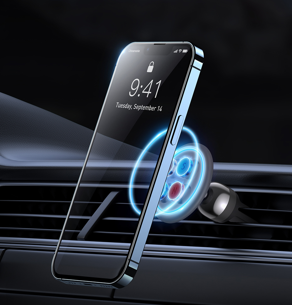 Baseus Car Magnetic Pone Holder 360 Degree for iPhone Support Samsung Xiaomi Air Vent Dashboard Mount GPS Car Moile Phone Holder