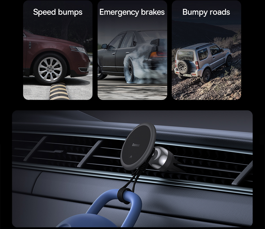 Baseus Car Magnetic Pone Holder 360 Degree for iPhone Support Samsung Xiaomi Air Vent Dashboard Mount GPS Car Moile Phone Holder