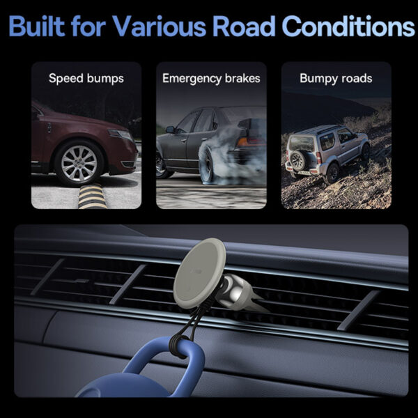 Baseus CO1 Magnetic Phone Holder | Air Vent Dashboard Mount - Image 6