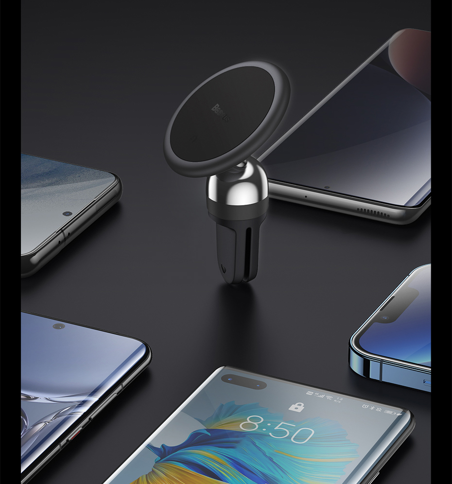 Baseus Car Magnetic Pone Holder 360 Degree for iPhone Support Samsung Xiaomi Air Vent Dashboard Mount GPS Car Moile Phone Holder