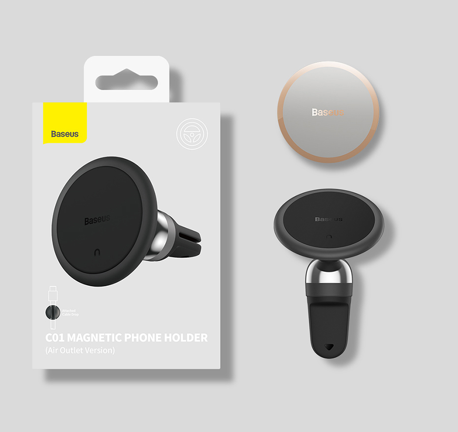 Baseus Car Magnetic Pone Holder 360 Degree for iPhone Support Samsung Xiaomi Air Vent Dashboard Mount GPS Car Moile Phone Holder