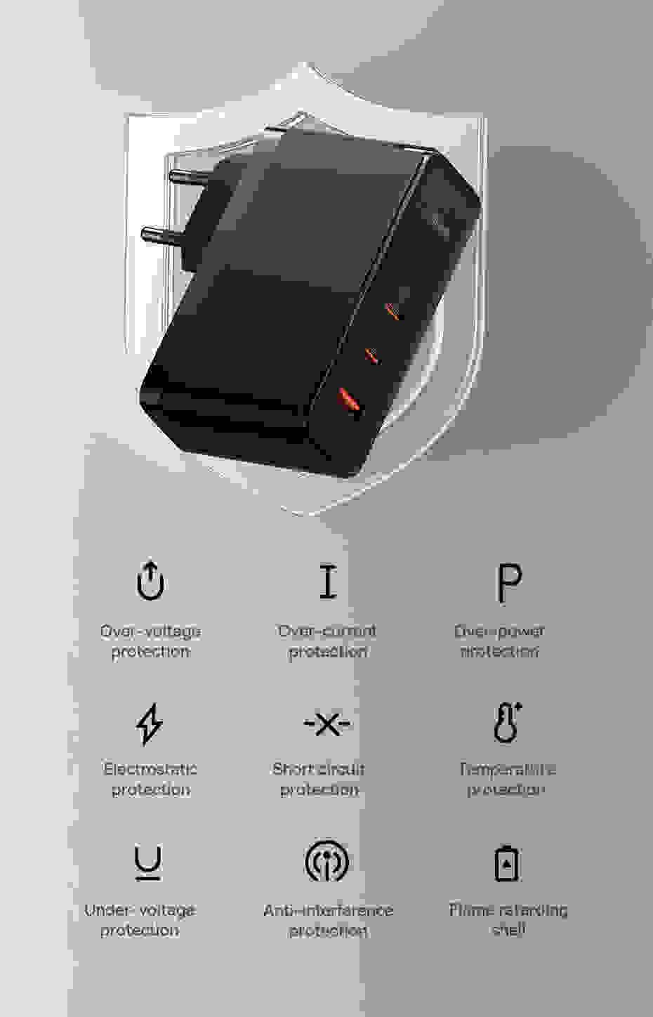 Baseus 160W GaN Charger Fast Charger For Laptop Tablet iPhone Type C Charger Support PD3.1 QC PPS With USB Phone Charger
