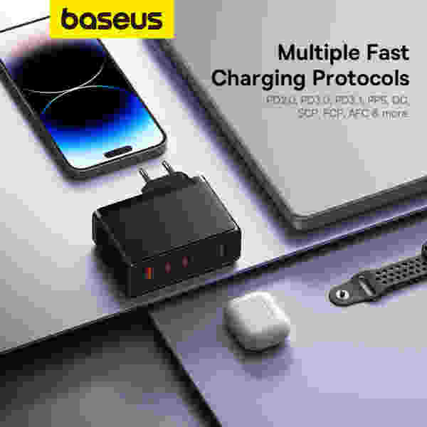 Baseus PioneerJoy 8-Port Type-C HUB Adapter 160W GaN Charger - Image 5