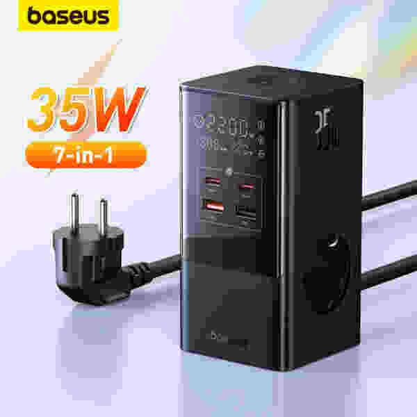 Baseus PowerCombo Tower Digital PowerStrip 3AC+2U+2C 35W