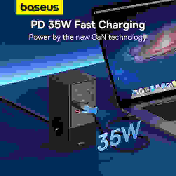 Baseus PowerCombo Tower Digital PowerStrip 3AC+2U+2C 35W - Image 6
