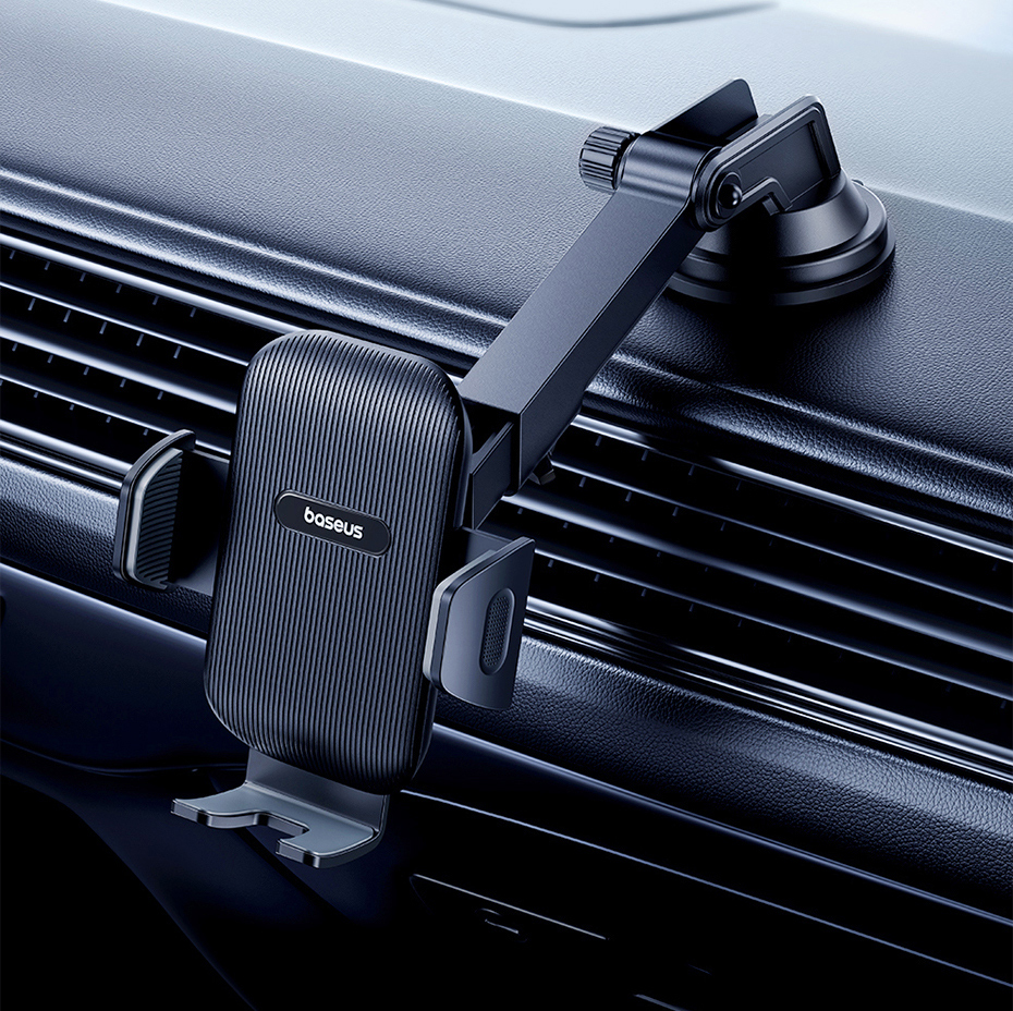 Baseus Car Phone Holder Sucker for Dashboard Windshield Vent Mobile Car Holder Clamp For iPhone Pro Max X Xiaomi Huawei Samsung