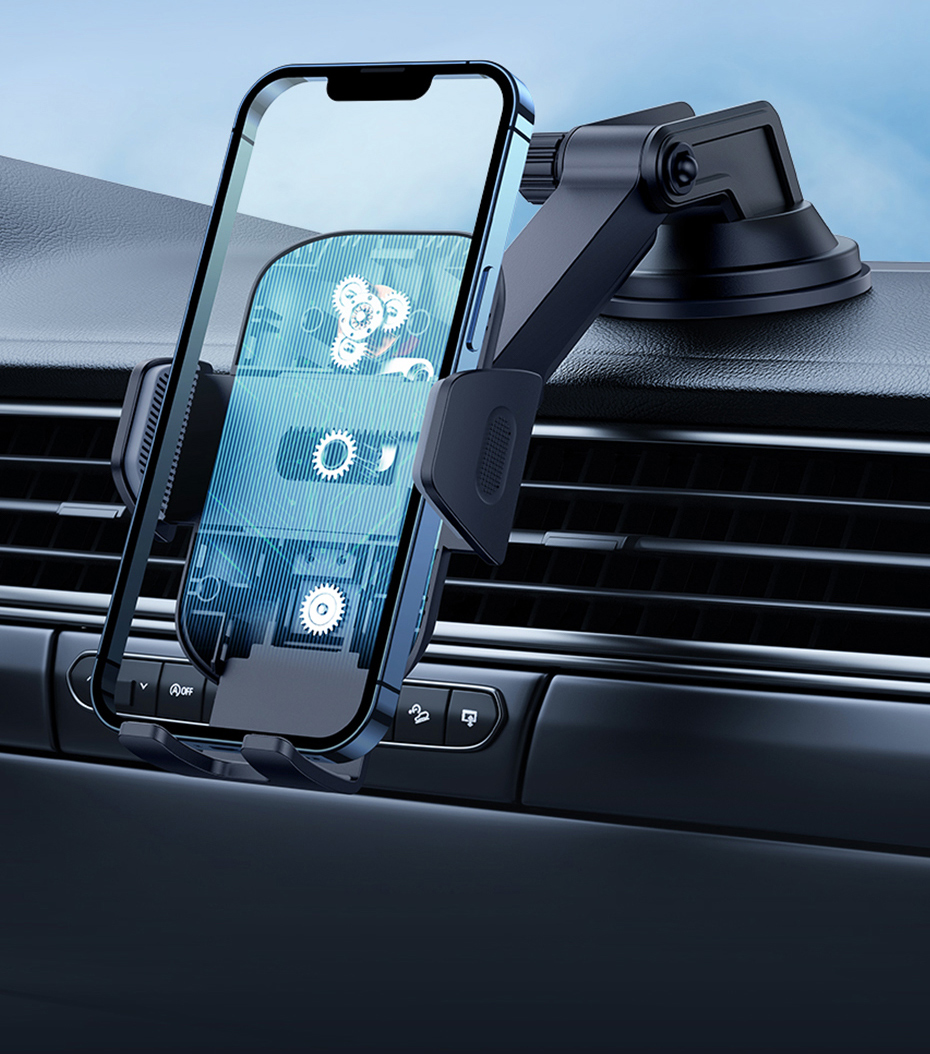 Baseus Car Phone Holder Sucker for Dashboard Windshield Vent Mobile Car Holder Clamp For iPhone Pro Max X Xiaomi Huawei Samsung