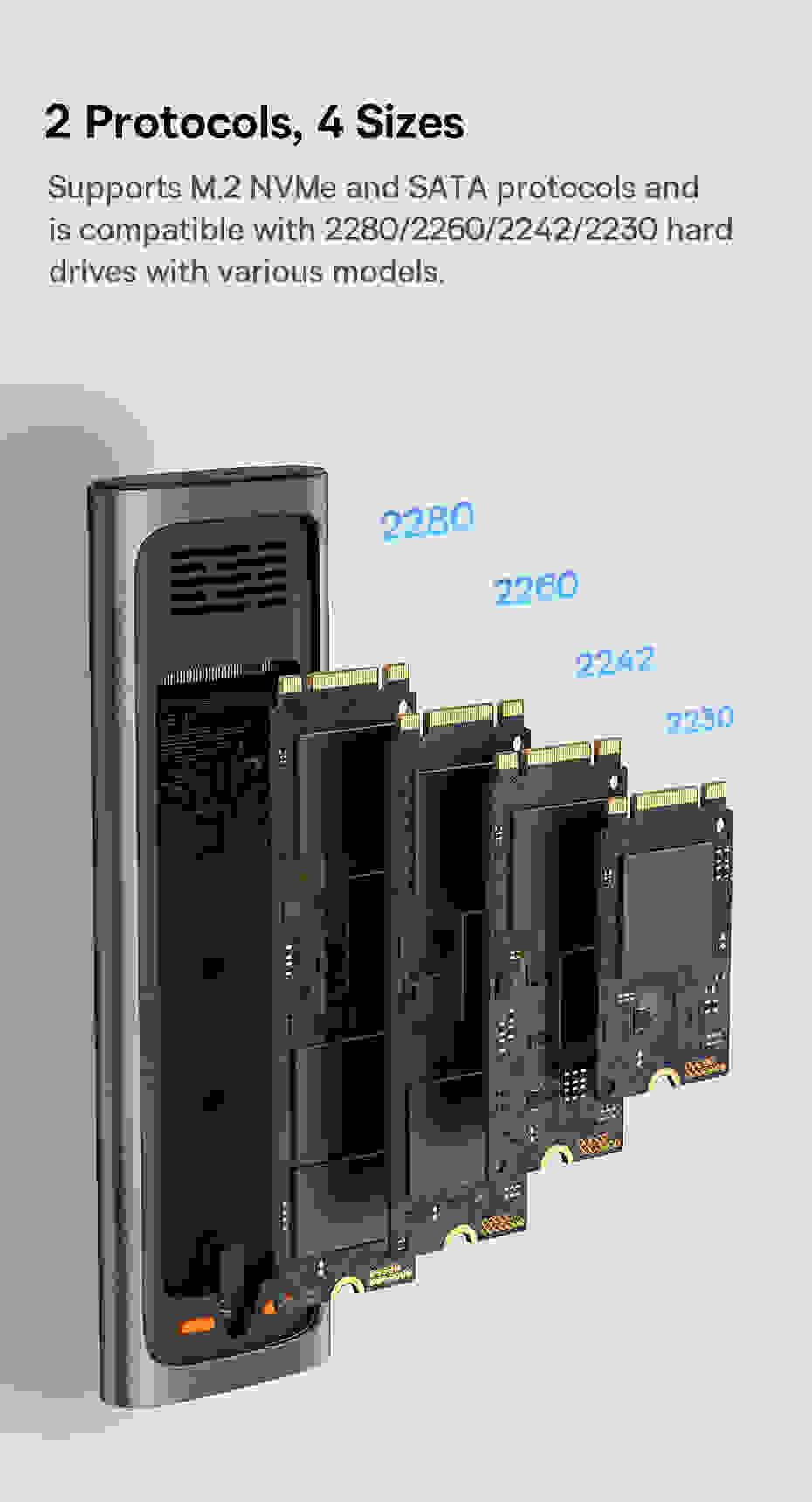 Baseus FlyJoy Series SSD Enclosure (M.2 NVMe and SATA)