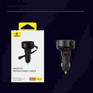 Baseus Enjoyment Pro Car Charger U+Retractable Type-C Cable 60W