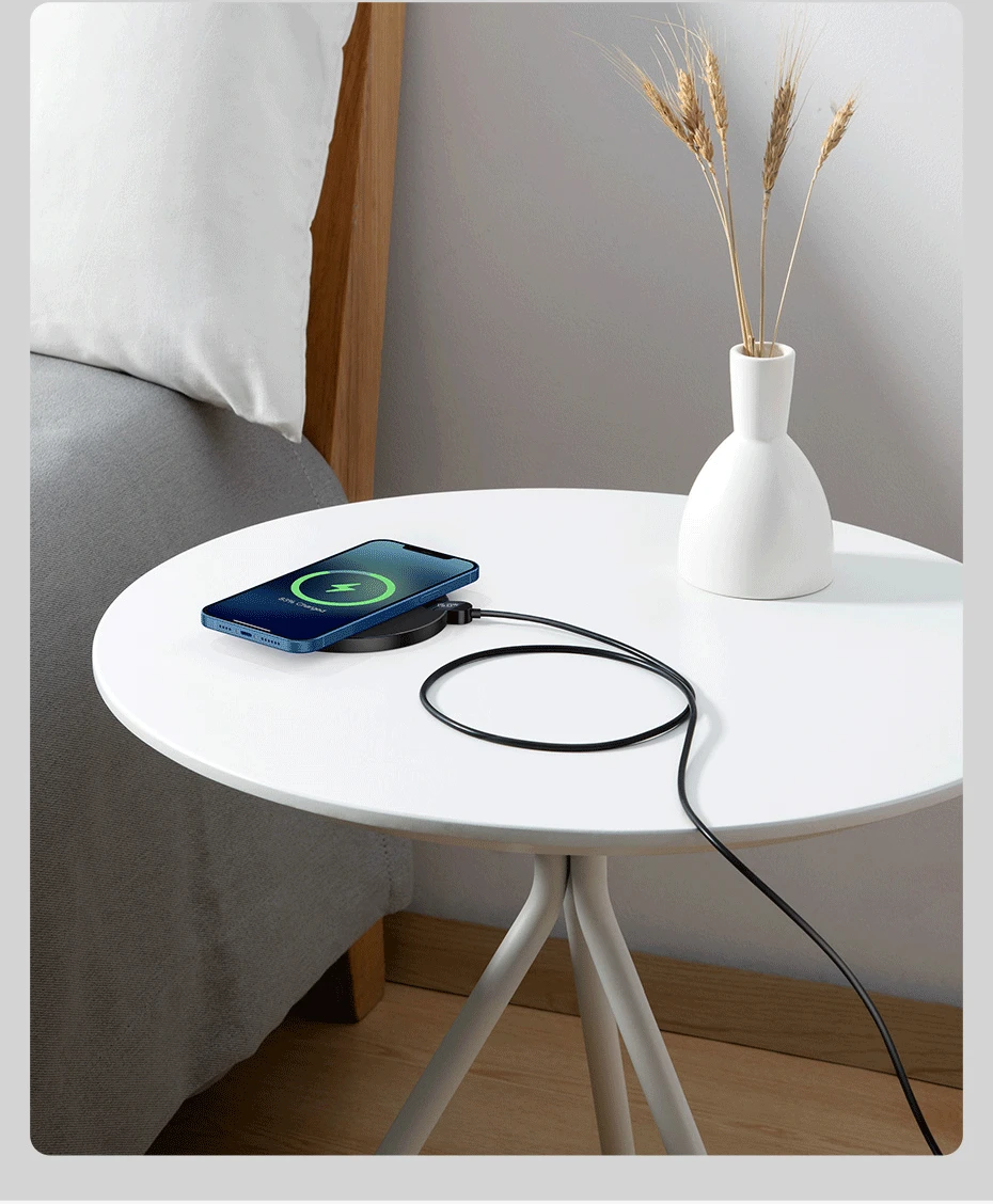 Baseus Digital LED Display GEN 2 Wireless Charger 15W Fast Charging Pad with FOD