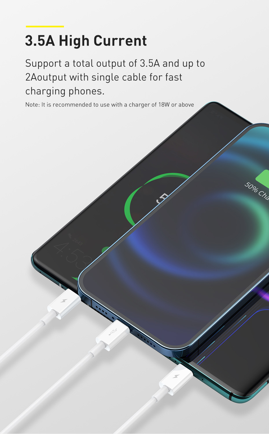 Baseus 3 in 1 USB Cable for iPhone 12 Pro Max Fast Charging Cable for Android Phone Huaiwei Xiaomi Type C Cable USB Cable Wire