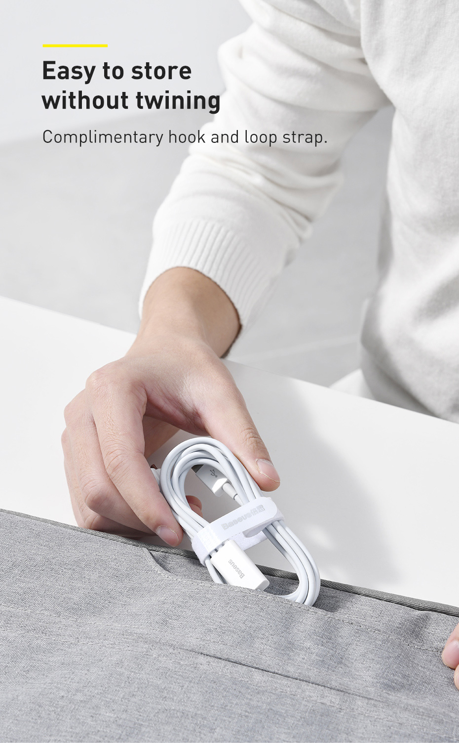 Baseus 3 in 1 USB Cable for iPhone 12 Pro Max Fast Charging Cable for Android Phone Huaiwei Xiaomi Type C Cable USB Cable Wire