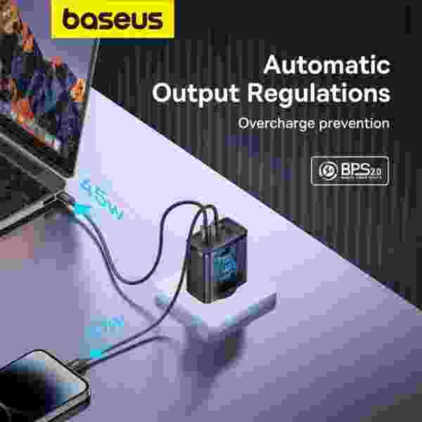 Baseus Cube Pro Fast Charger 2C+U 65W EU - Image 4