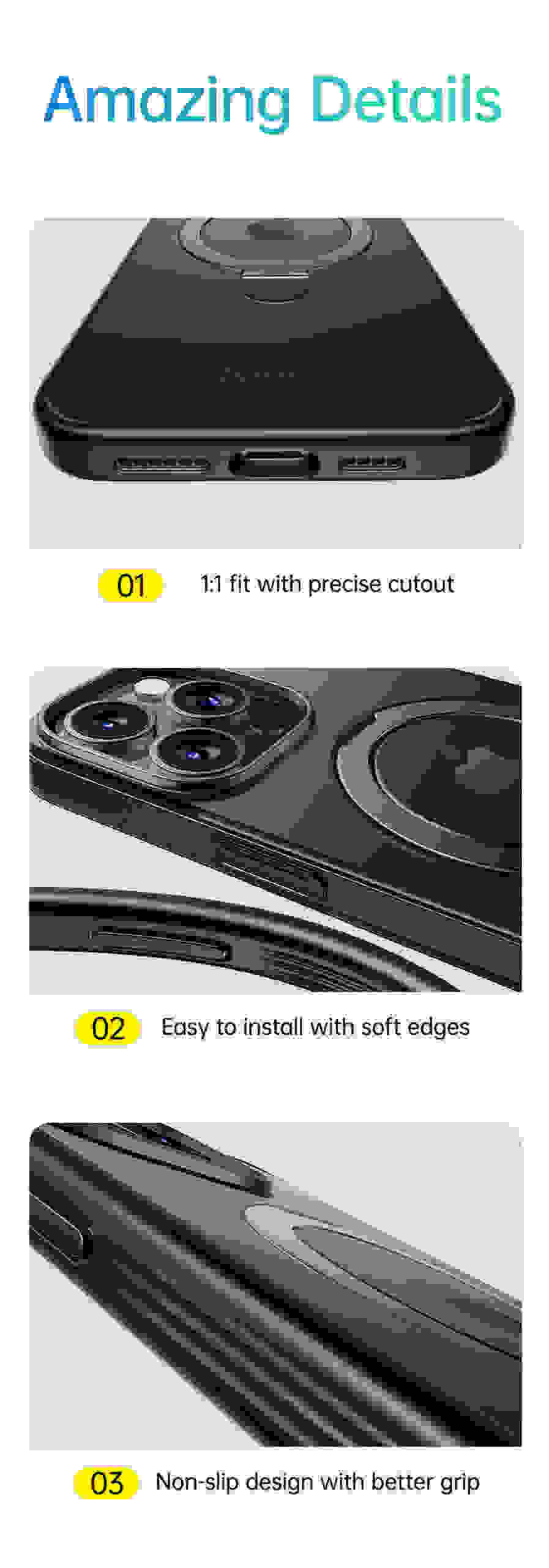 Baseus Magnetic Stand Case for iPhone 14 15 13 Pro Max Plus 180° Adjustable Kickstand Ring for MagSafe Wireless Charging Case