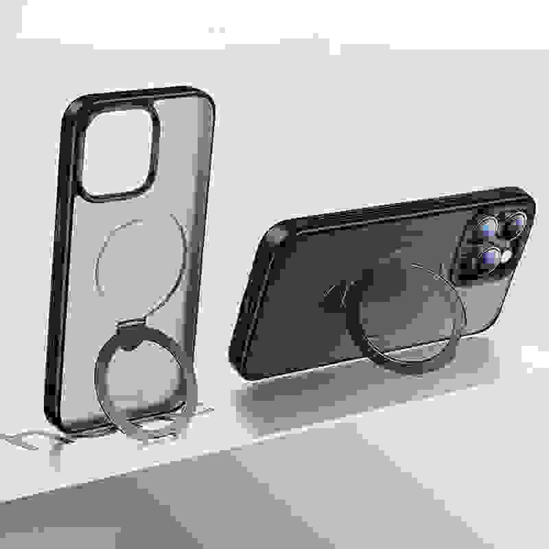 Baseus Magnetic Stand Case for iPhone 14 15 13 Pro Max Plus 180° Adjustable Kickstand Ring for MagSafe Wireless Charging Case