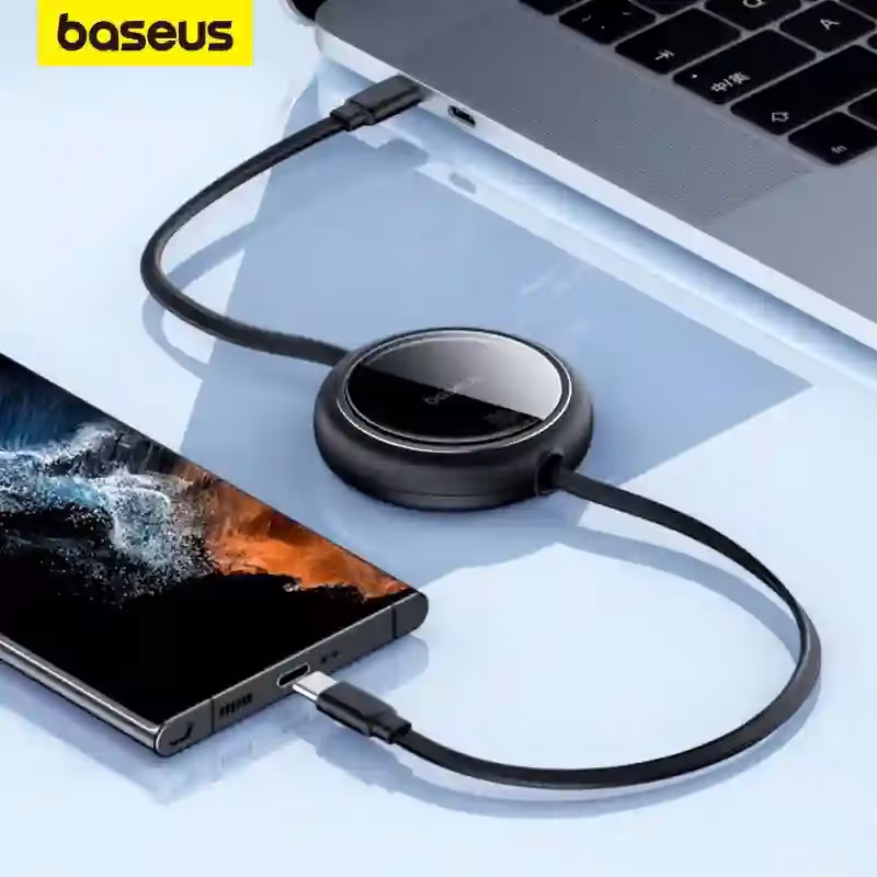 Baseus Free2Draw Mini Retractable Charging Cable Type-C to Type-C 100W PD Fast Charging Baseus Free2Draw Mini Retractable Charging Cable Type-C to Type-C 100W PD Fast Charging