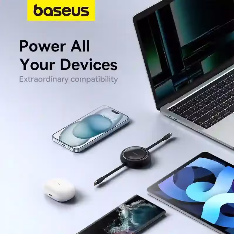 Baseus Free2Draw Mini Retractable Charging Cable Type-C to Type-C 100W PD Fast Charging Baseus Free2Draw Mini Retractable Charging Cable Type-C to Type-C 100W PD Fast Charging - Image 3