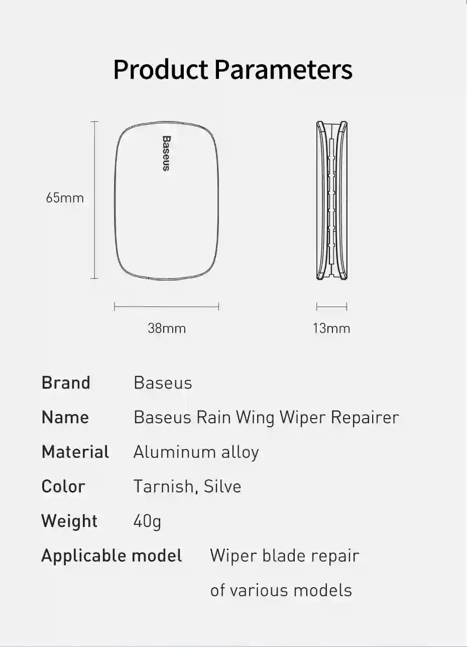 Baseus Car Wiper Cutter Repair Tool Auto Rain Wing Wiper Repairer For Windshield Windscreen Wiper Blade Restorer Car Repair Tool