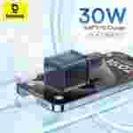 Baseus 30W GaN Charger for iPhone 15, iPhone 15 Plus, iPhone 15 Pro, iPhone 15 Pro Max & etc