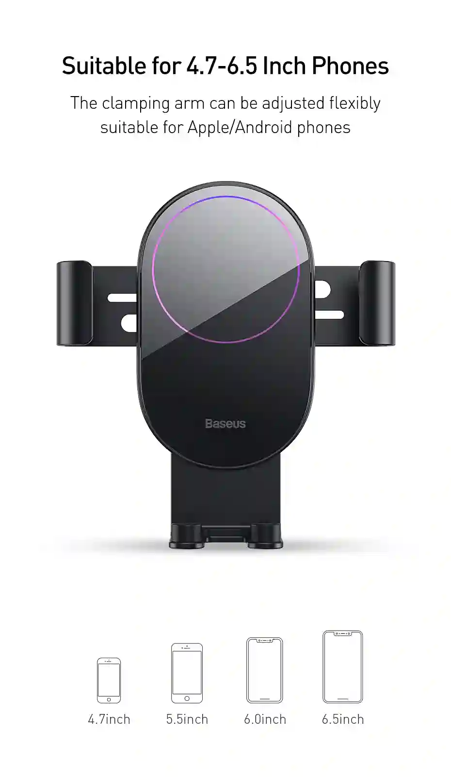 Baseus Car Phone Holder Air Vent Windshield Mount for Mobile Phone Holder Stand for iPhone Cell Phone Support Samsung Xiaomi