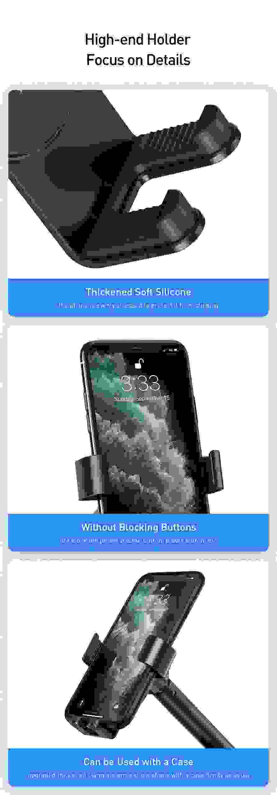 Baseus Car Phone Holder Air Vent Windshield Mount for Mobile Phone Holder Stand for iPhone Cell Phone Support Samsung Xiaomi