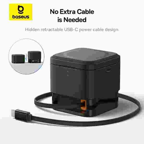Baseus MagPro 2-in-1 Magnetic Wireless Charger Stand 25W - Image 4