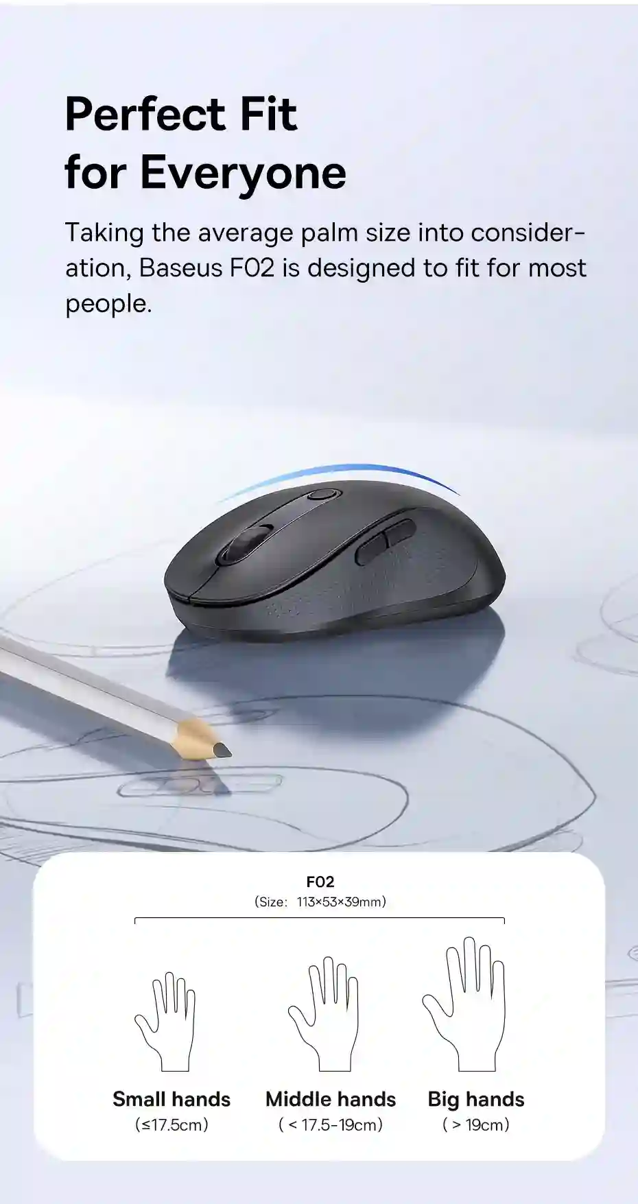 Baseus Wireless Mouse Gen 2 F02 Bluetooth 2.4G 4000 DPI Gaming Mouse with Customizable Buttons for PC MacBook Tablet Laptop