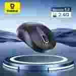 Baseus F02 Ergonomic Wireless Mouse (without Battery)  Wireless Mouse Gen 2 | Bluetooth 2.4G 4000 DPI Gaming Mouse