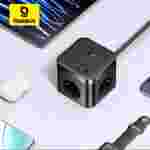 Baseus PowerCombo Cube 30W GaN Power Strip 7-in-1 with Surge Protection