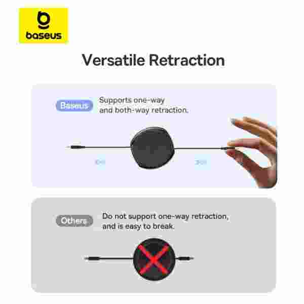 Baseus Retractable USB C Cable 100W - Image 4