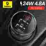 Baseus 4.8A Metal LED Car Charger