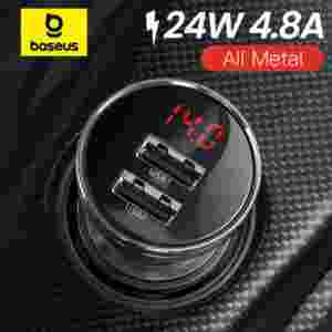 Baseus 4.8A Metal LED Car Charger