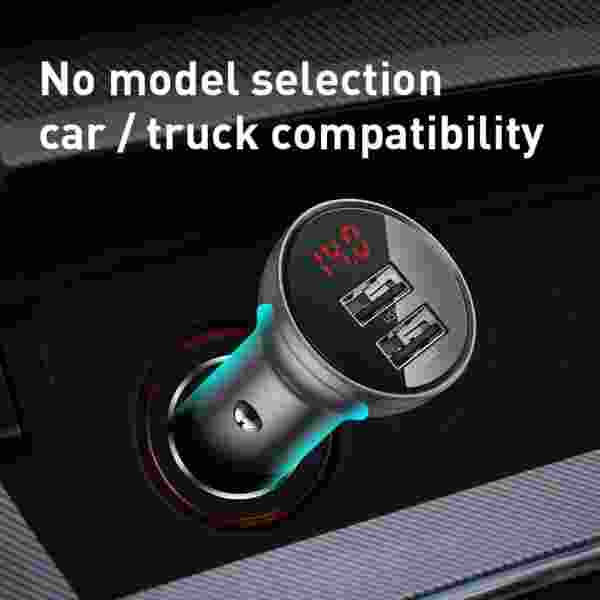 Baseus 4.8A Metal LED Car Charger - Image 6