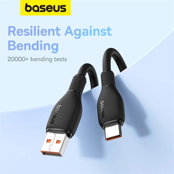 Baseus USB Type C Cable For Huawei Honor Xiaomi Samsung Super Charge 66W/100W Fast Charging USB C Charger Data Cable Wire Cord - Image 6
