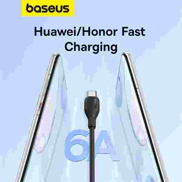 Baseus USB Type C Cable For Huawei Honor Xiaomi Samsung Super Charge 66W/100W Fast Charging USB C Charger Data Cable Wire Cord - Image 4