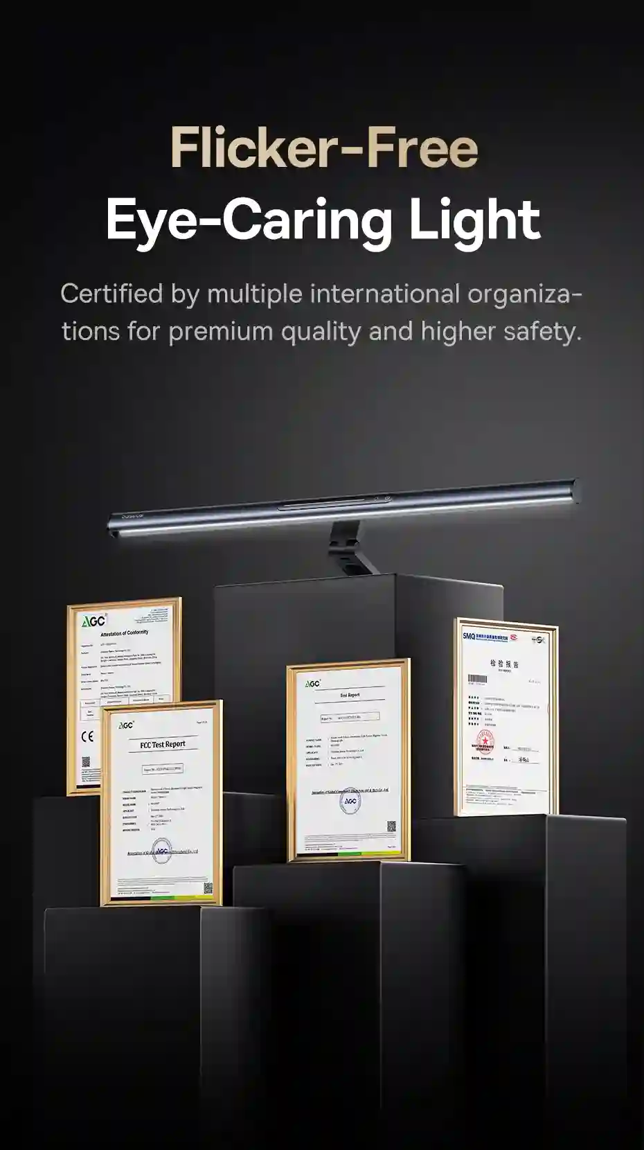 【New Sale】Baseus Magnetic Computer Screen Light Desk Lamp Laptop Hanging USB Light Table Lamp LED Monitor Light Reading Light