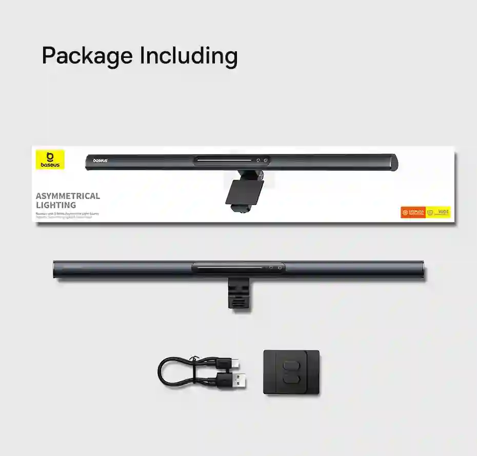 【New Sale】Baseus Magnetic Computer Screen Light Desk Lamp Laptop Hanging USB Light Table Lamp LED Monitor Light Reading Light
