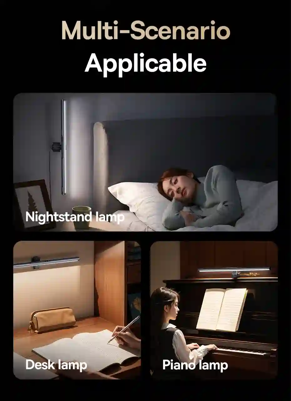 【New Sale】Baseus Magnetic Computer Screen Light Desk Lamp Laptop Hanging USB Light Table Lamp LED Monitor Light Reading Light
