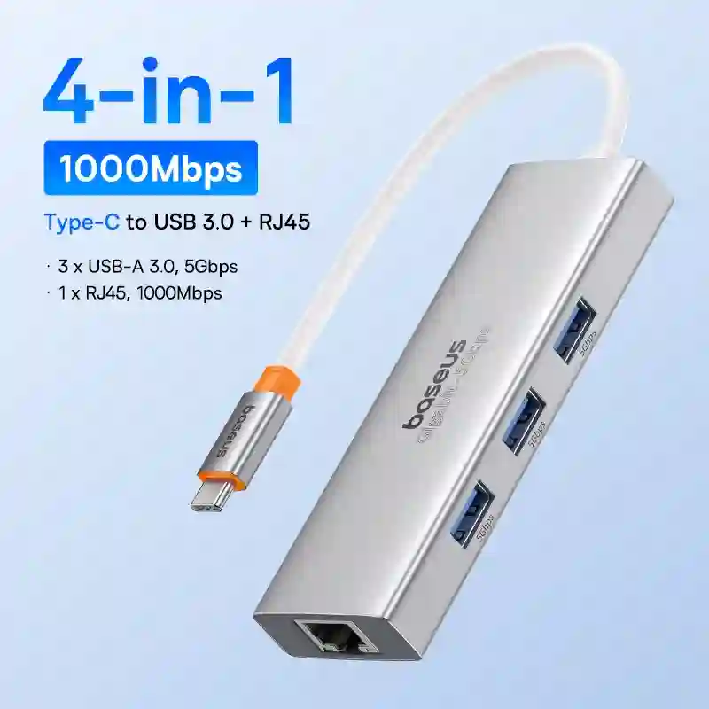Baseus USB Type C to HDMI-Compatible HUB Adapter 13-In-1 DP 4K 60Hz 120Hz RJ45 VGA Converter PD 100W USB 3.0 2.0 For Macbook PC