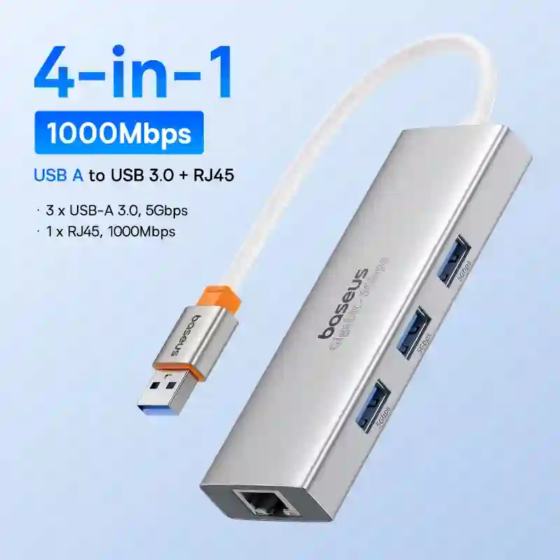 Baseus USB Type C to HDMI-Compatible HUB Adapter 13-In-1 DP 4K 60Hz 120Hz RJ45 VGA Converter PD 100W USB 3.0 2.0 For Macbook PC