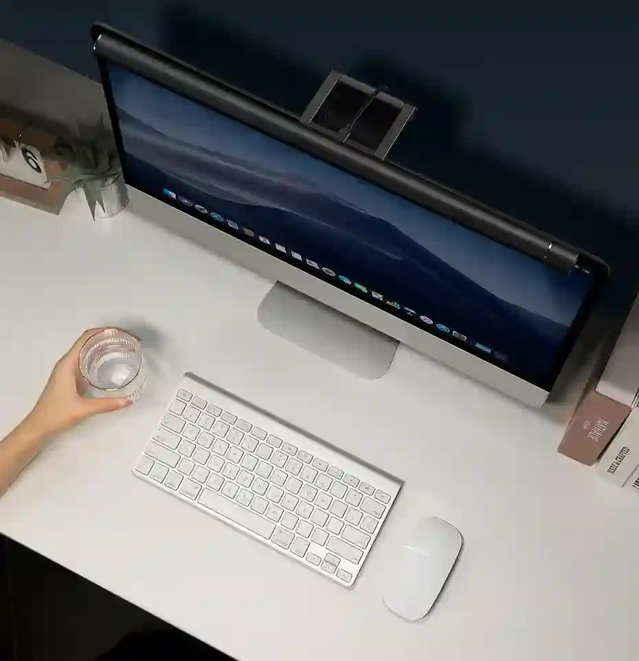 Baseus USB Asymmetric Light Source Screen Hanging Light Pro Black Screen Light Computer Lamp Led Desk Lamp For Reading Light