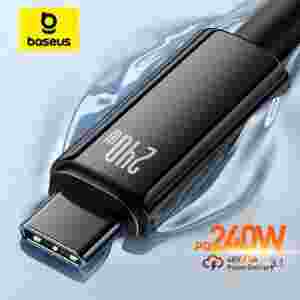 Baseus Tungsten Gold Type-C Fast Charging Cable 240W USB Type C