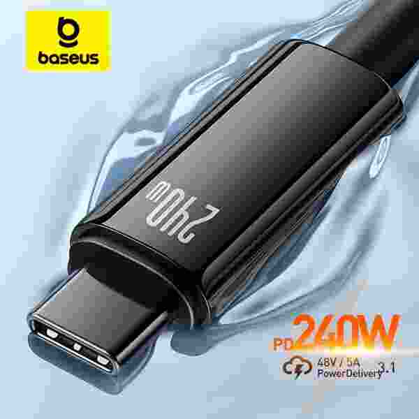 Baseus Tungsten Gold Type-C Fast Charging Cable 240W USB Type C